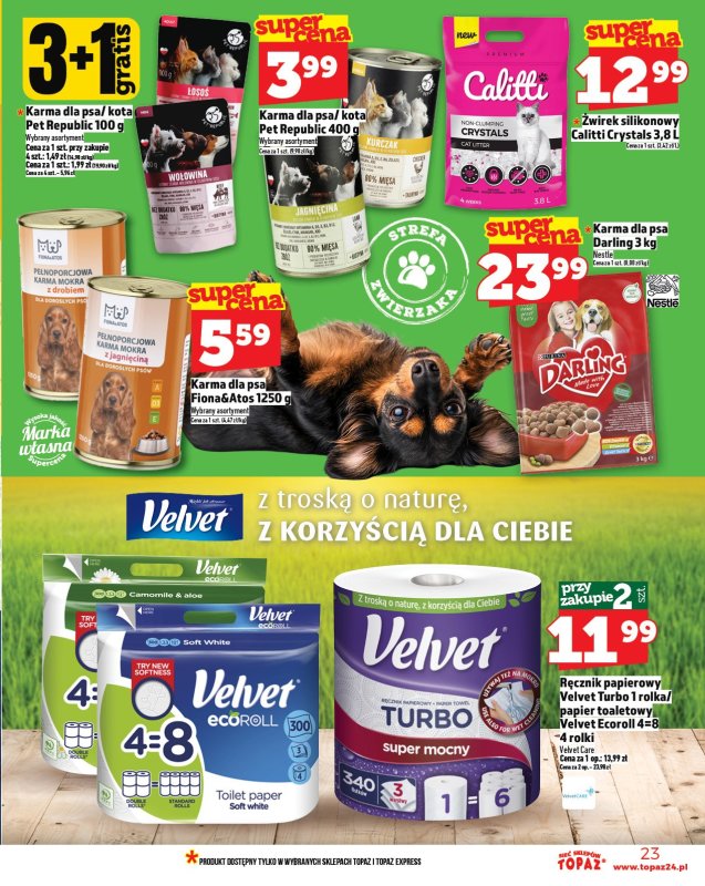 TOPAZ - gazetka promocyjna Gazetka od czwartku 10.07 do środy 16.07 - strona 23
