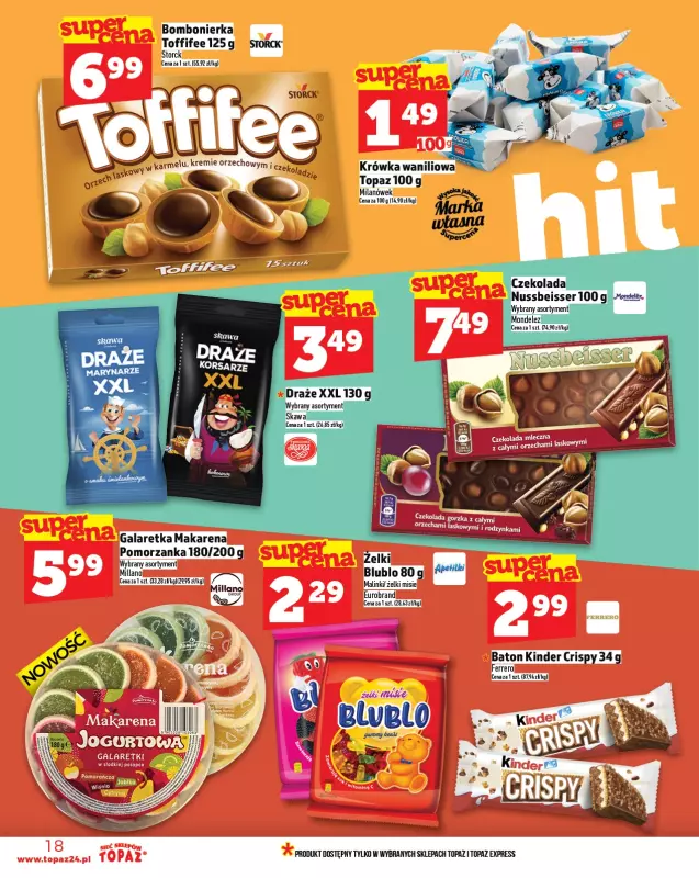 TOPAZ - gazetka promocyjna Gazetka od czwartku 10.07 do środy 16.07 - strona 18