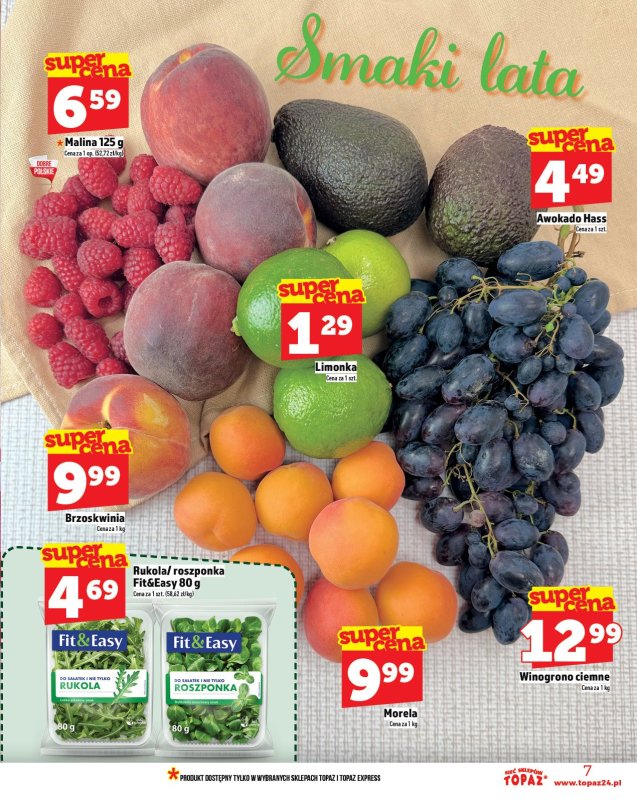 TOPAZ - gazetka promocyjna Gazetka od czwartku 10.07 do środy 16.07 - strona 7