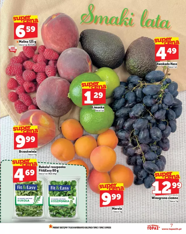 TOPAZ - gazetka promocyjna Gazetka od czwartku 10.07 do środy 16.07 - strona 7