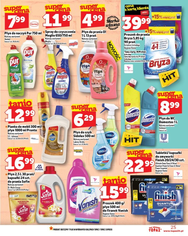 TOPAZ - gazetka promocyjna Gazetka od czwartku 10.07 do środy 16.07 - strona 25