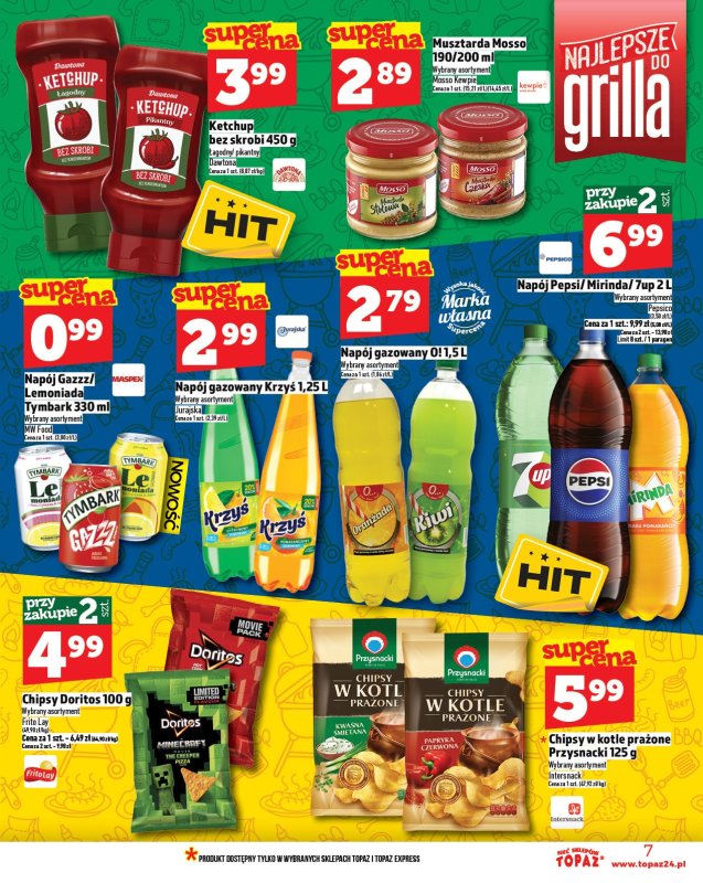 TOPAZ - gazetka promocyjna Gazetka od czwartku 17.07 do środy 23.07 - strona 7