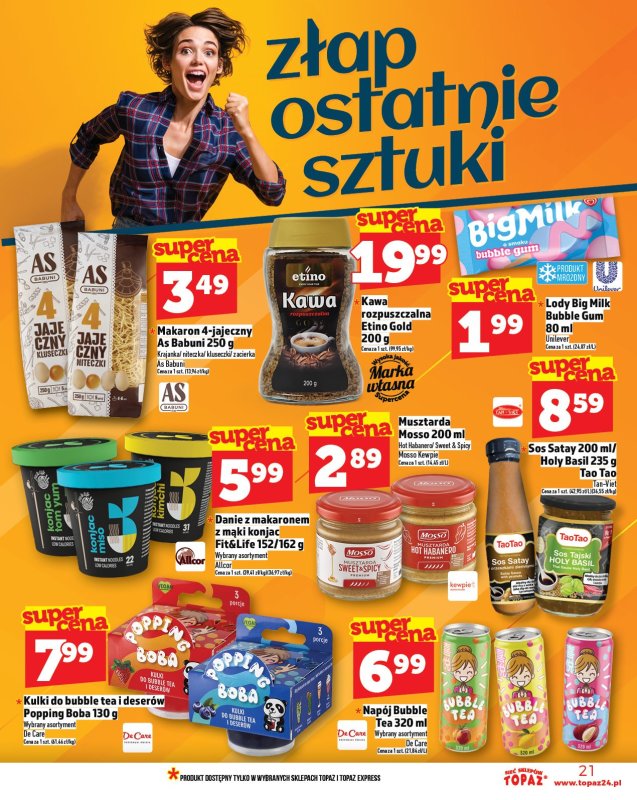 TOPAZ - gazetka promocyjna Gazetka od czwartku 17.07 do środy 23.07 - strona 21