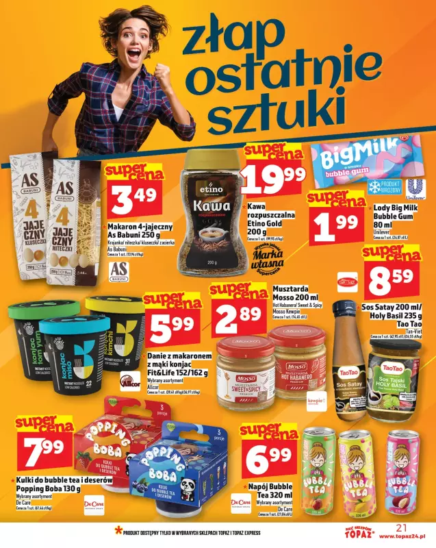 TOPAZ - gazetka promocyjna Gazetka od czwartku 17.07 do środy 23.07 - strona 21