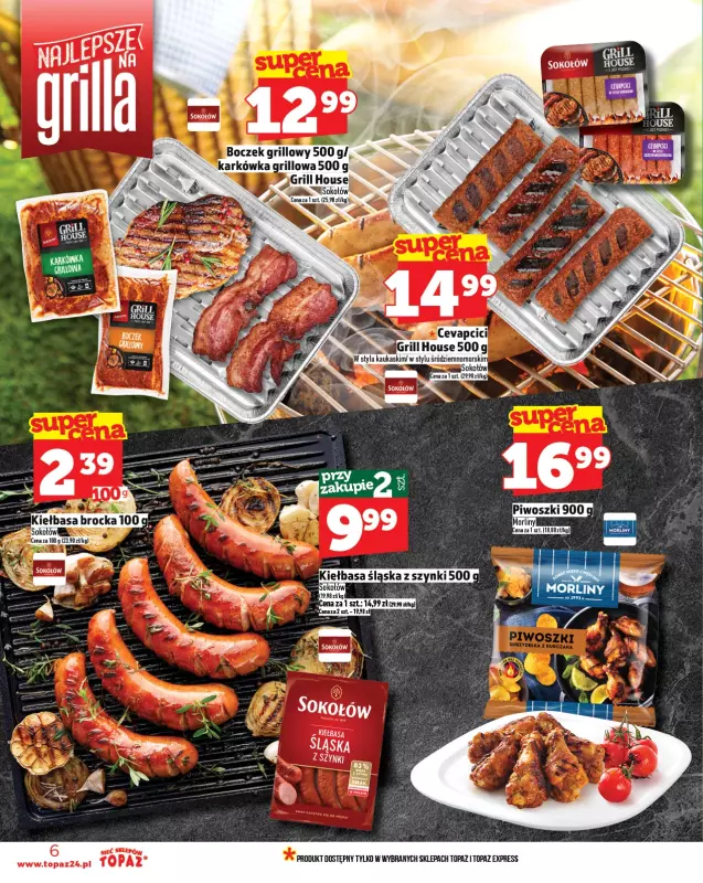 TOPAZ - gazetka promocyjna Gazetka od czwartku 17.07 do środy 23.07 - strona 6