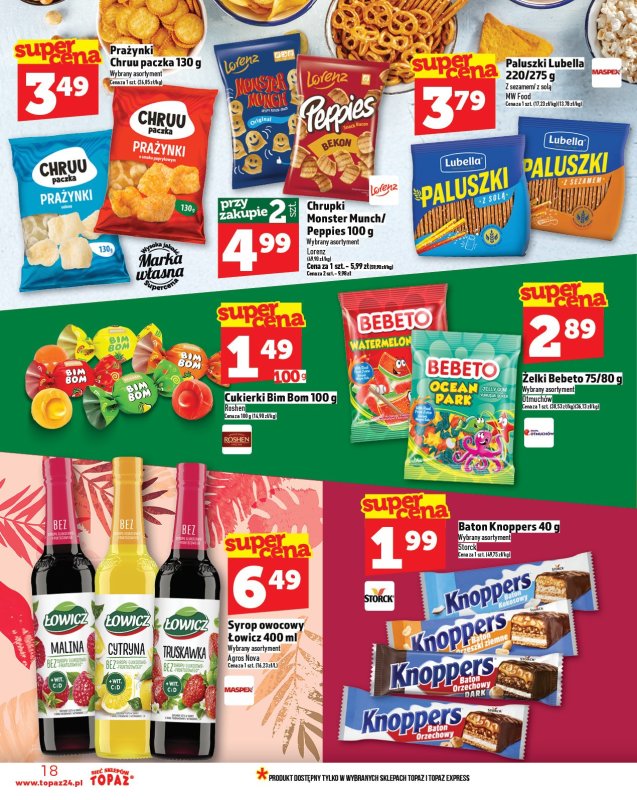 TOPAZ - gazetka promocyjna Gazetka od czwartku 17.07 do środy 23.07 - strona 18
