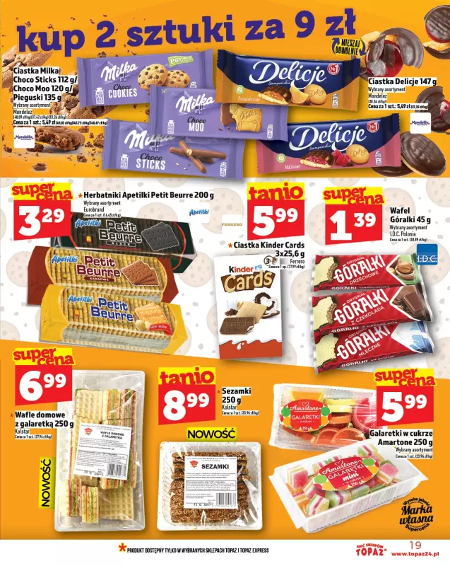 TOPAZ - gazetka promocyjna Gazetka od czwartku 17.07 do środy 23.07 - strona 19