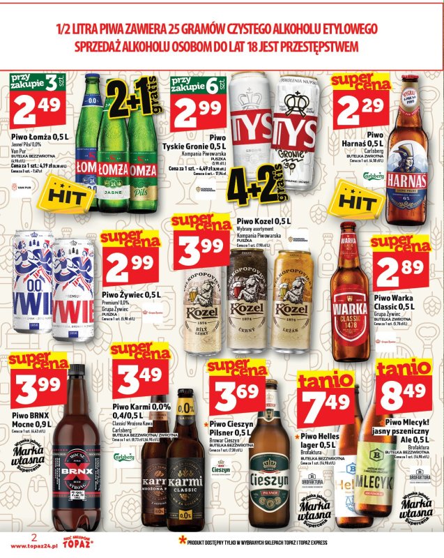 TOPAZ - gazetka promocyjna Gazetka od czwartku 17.07 do środy 23.07 - strona 2