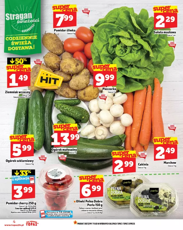 TOPAZ - gazetka promocyjna Gazetka od czwartku 17.07 do środy 23.07 - strona 4