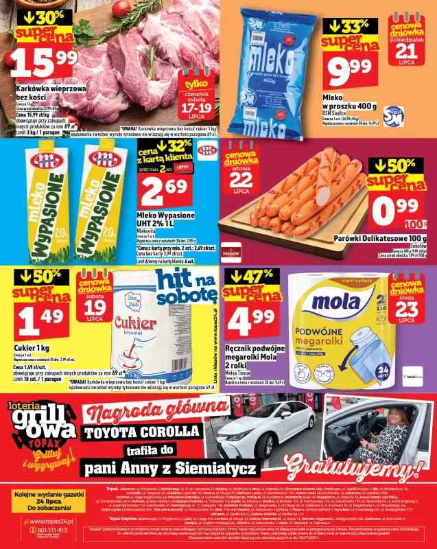 TOPAZ - gazetka promocyjna Gazetka od czwartku 17.07 do środy 23.07 - strona 28