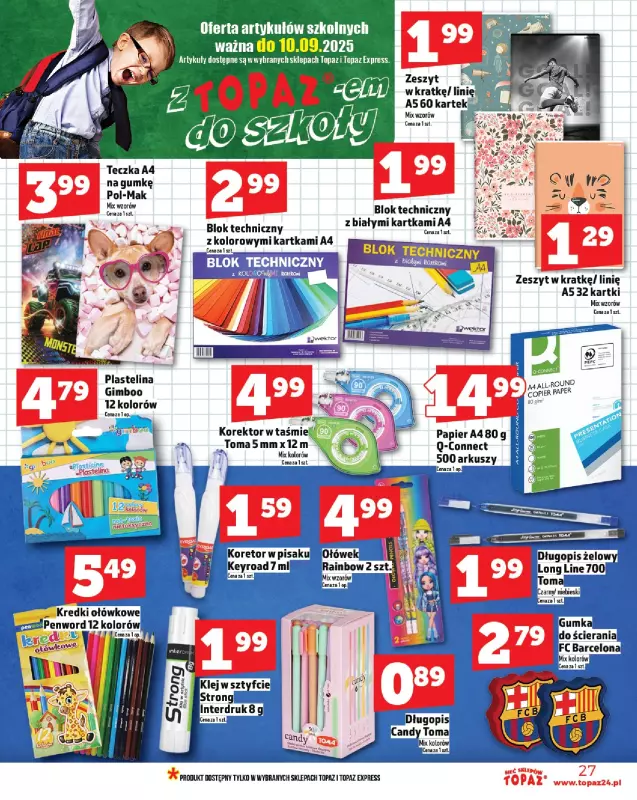 TOPAZ - gazetka promocyjna Gazetka od czwartku 24.07 do środy 30.07 - strona 27