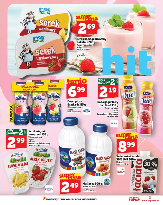TOPAZ - gazetka promocyjna Gazetka od czwartku 24.07 do środy 30.07 - strona 5