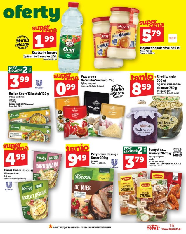 TOPAZ - gazetka promocyjna Gazetka od czwartku 24.07 do środy 30.07 - strona 15