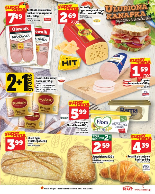 TOPAZ - gazetka promocyjna Gazetka od czwartku 24.07 do środy 30.07 - strona 3