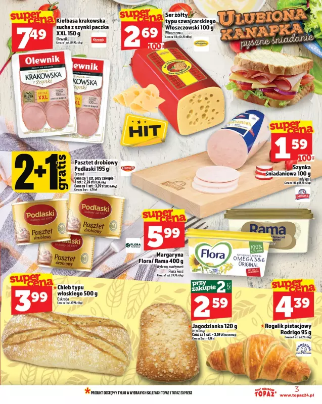 TOPAZ - gazetka promocyjna Gazetka od czwartku 24.07 do środy 30.07 - strona 3
