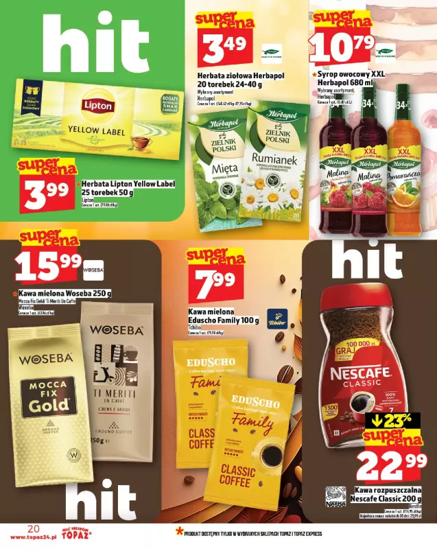 TOPAZ - gazetka promocyjna Gazetka od czwartku 24.07 do środy 30.07 - strona 20