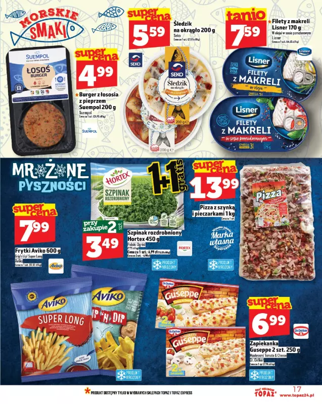 TOPAZ - gazetka promocyjna Gazetka od czwartku 24.07 do środy 30.07 - strona 17