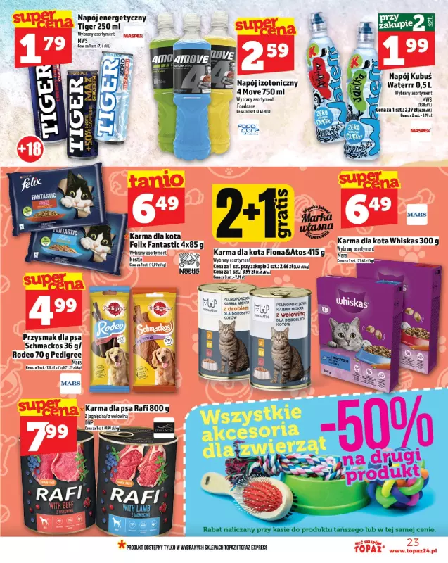 TOPAZ - gazetka promocyjna Gazetka od czwartku 24.07 do środy 30.07 - strona 23