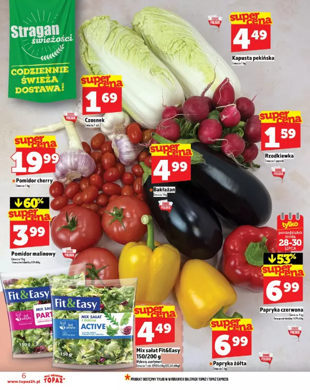 TOPAZ - gazetka promocyjna Gazetka od czwartku 24.07 do środy 30.07 - strona 6