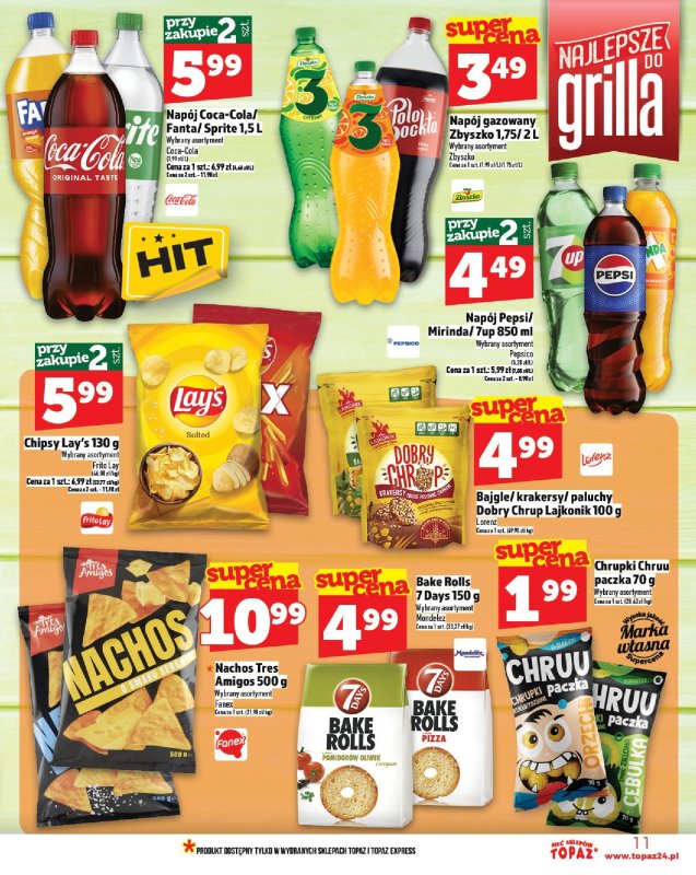 TOPAZ - gazetka promocyjna Gazetka od czwartku 24.07 do środy 30.07 - strona 11