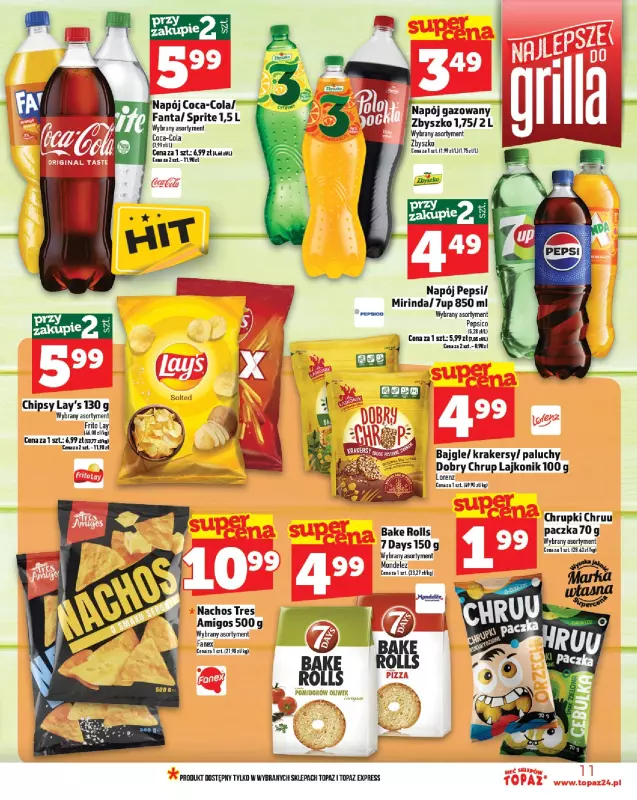 TOPAZ - gazetka promocyjna Gazetka od czwartku 24.07 do środy 30.07 - strona 11
