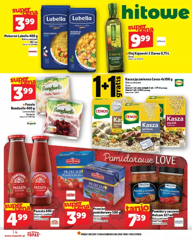 TOPAZ - gazetka promocyjna Gazetka od czwartku 24.07 do środy 30.07 - strona 14