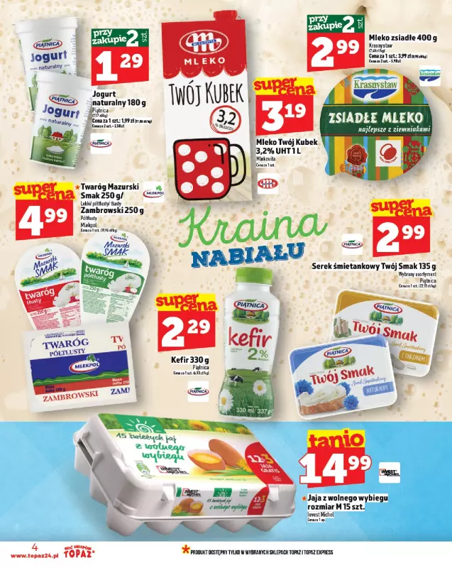 TOPAZ - gazetka promocyjna Gazetka od czwartku 24.07 do środy 30.07 - strona 4