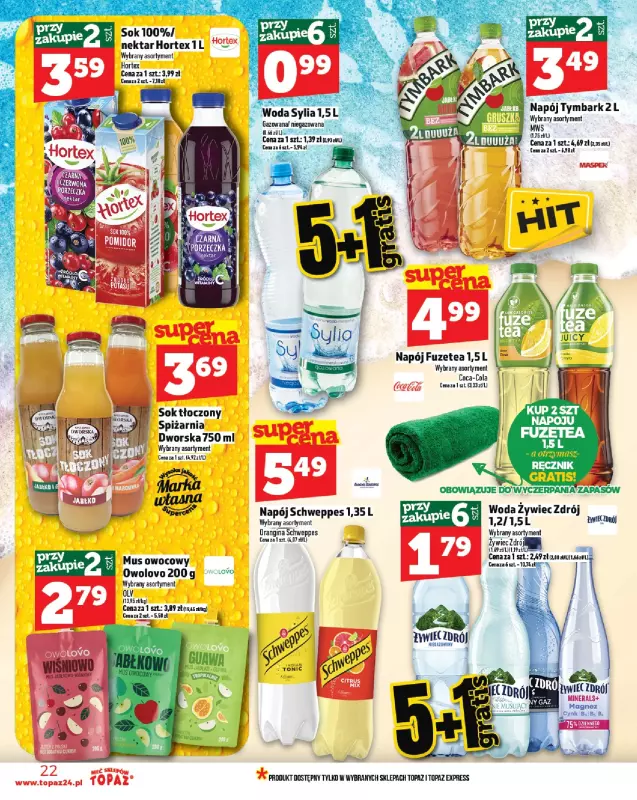 TOPAZ - gazetka promocyjna Gazetka od czwartku 24.07 do środy 30.07 - strona 22