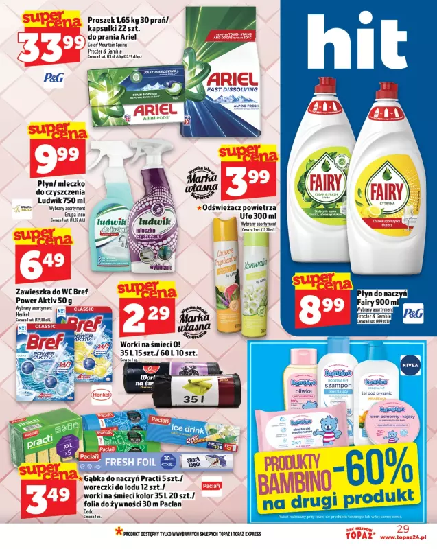 TOPAZ - gazetka promocyjna Gazetka od czwartku 31.07 do środy 06.08 - strona 29