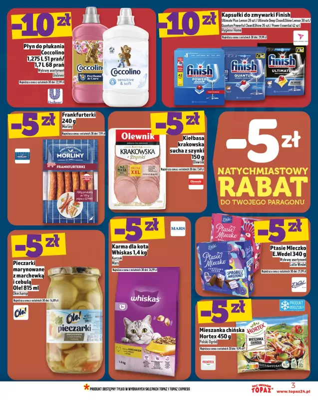TOPAZ - gazetka promocyjna Gazetka od czwartku 31.07 do środy 06.08 - strona 3