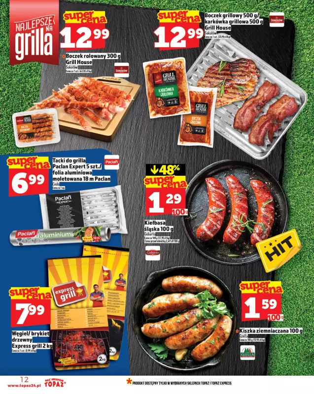 TOPAZ - gazetka promocyjna Gazetka od czwartku 31.07 do środy 06.08 - strona 12