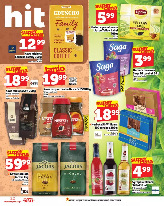 TOPAZ - gazetka promocyjna Gazetka od czwartku 31.07 do środy 06.08 - strona 22