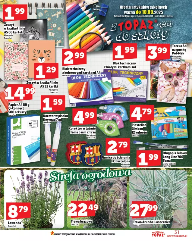 TOPAZ - gazetka promocyjna Gazetka od czwartku 31.07 do środy 06.08 - strona 31
