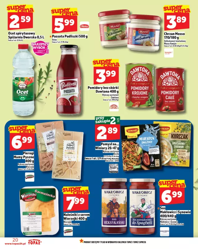 TOPAZ - gazetka promocyjna Gazetka od czwartku 14.08 do środy 20.08 - strona 20