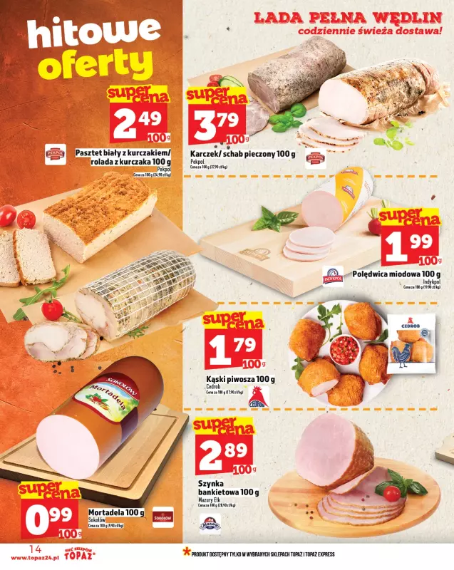 TOPAZ - gazetka promocyjna Gazetka od czwartku 14.08 do środy 20.08 - strona 14