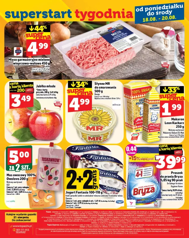 TOPAZ - gazetka promocyjna Gazetka od czwartku 14.08 do środy 20.08 - strona 32
