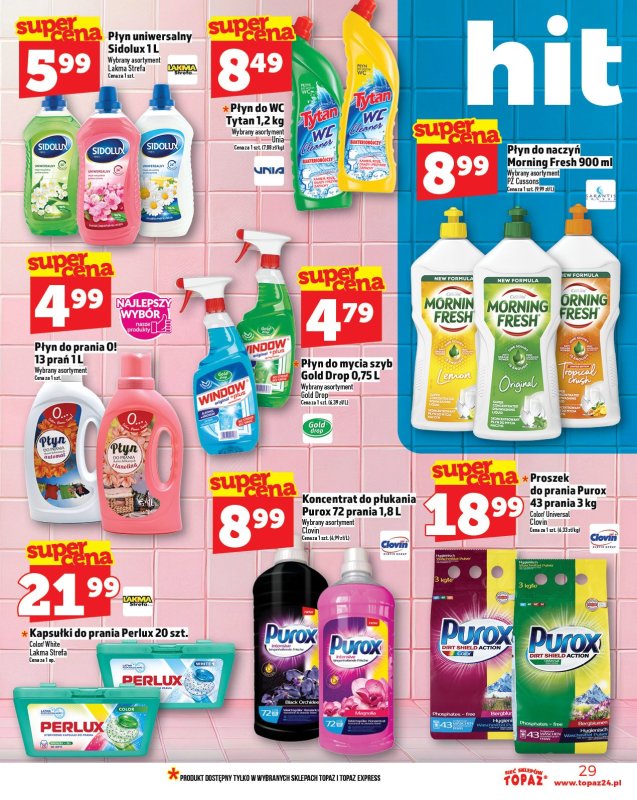 TOPAZ - gazetka promocyjna Gazetka od czwartku 14.08 do środy 20.08 - strona 29