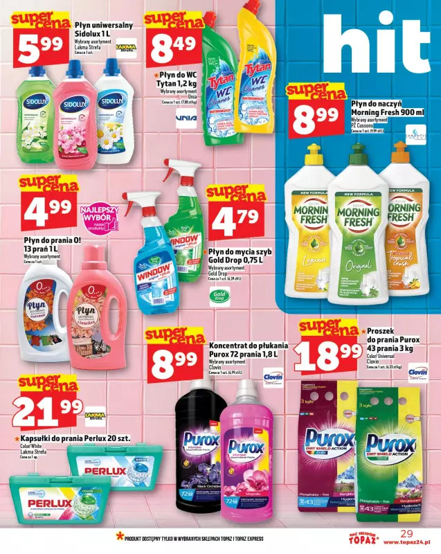 TOPAZ - gazetka promocyjna Gazetka od czwartku 14.08 do środy 20.08 - strona 29
