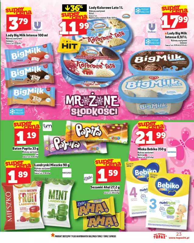 TOPAZ - gazetka promocyjna Gazetka od czwartku 14.08 do środy 20.08 - strona 23