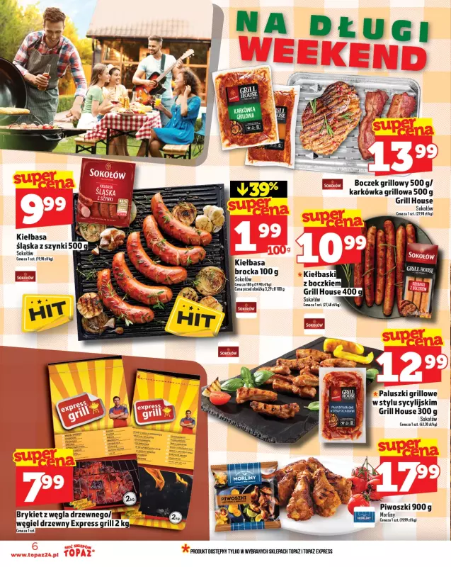 TOPAZ - gazetka promocyjna Gazetka od czwartku 14.08 do środy 20.08 - strona 6