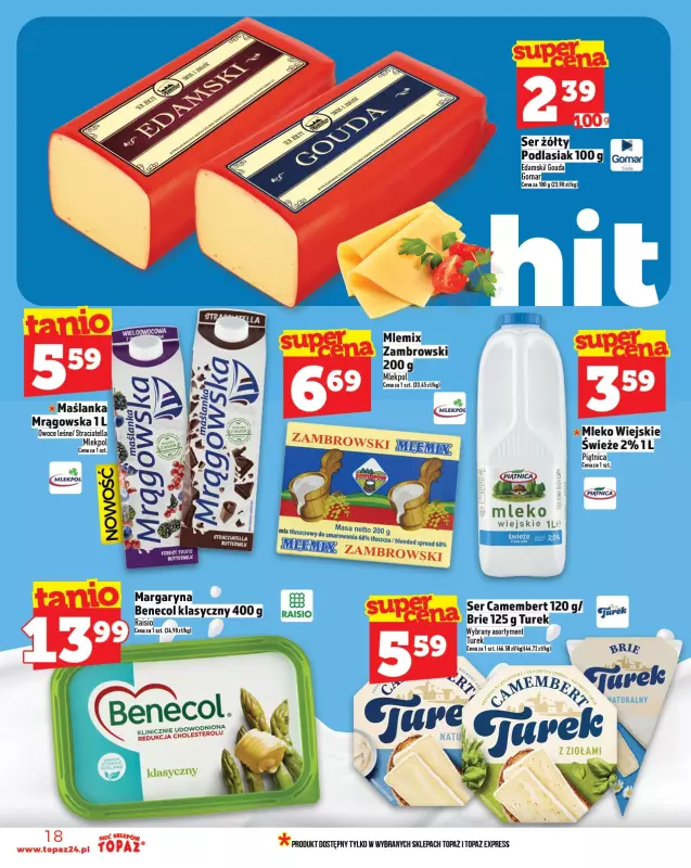 TOPAZ - gazetka promocyjna Gazetka od czwartku 14.08 do środy 20.08 - strona 18