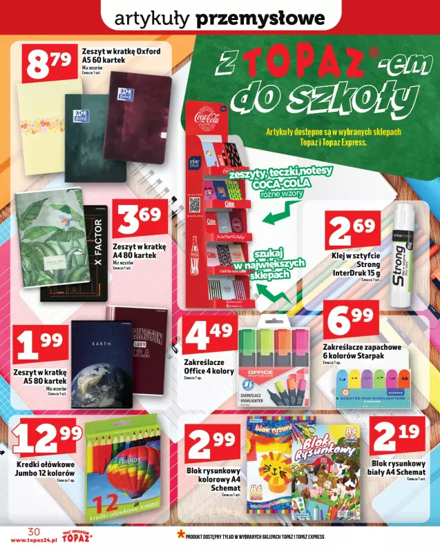 TOPAZ - gazetka promocyjna Gazetka od czwartku 14.08 do środy 20.08 - strona 30
