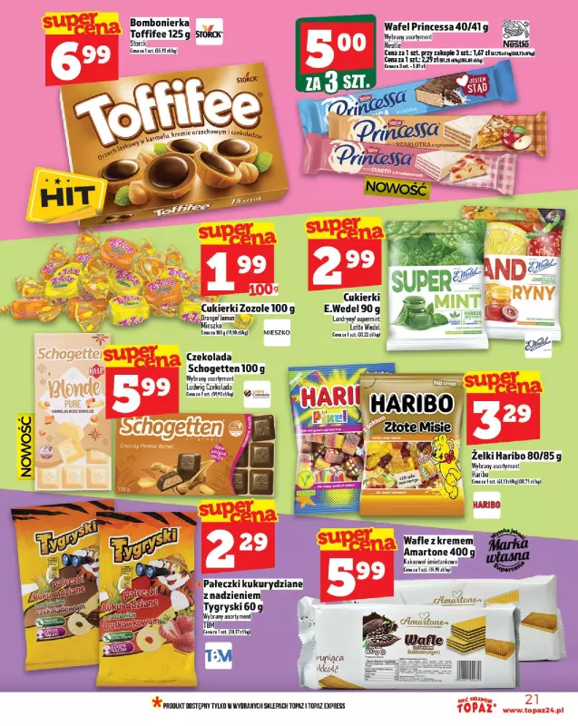 TOPAZ - gazetka promocyjna Gazetka od czwartku 07.08 do środy 13.08 - strona 21