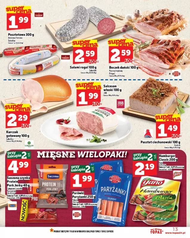 TOPAZ - gazetka promocyjna Gazetka od czwartku 07.08 do środy 13.08 - strona 13