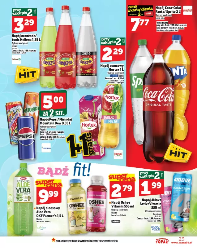 TOPAZ - gazetka promocyjna Gazetka od czwartku 07.08 do środy 13.08 - strona 23
