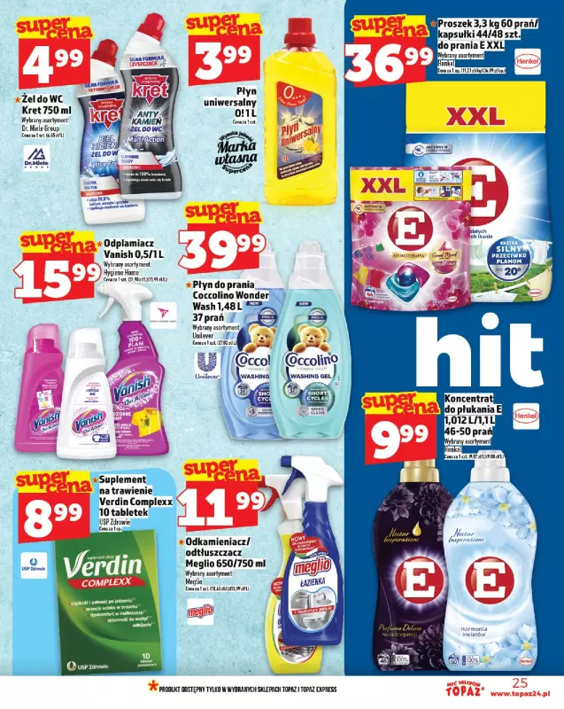TOPAZ - gazetka promocyjna Gazetka od czwartku 07.08 do środy 13.08 - strona 25