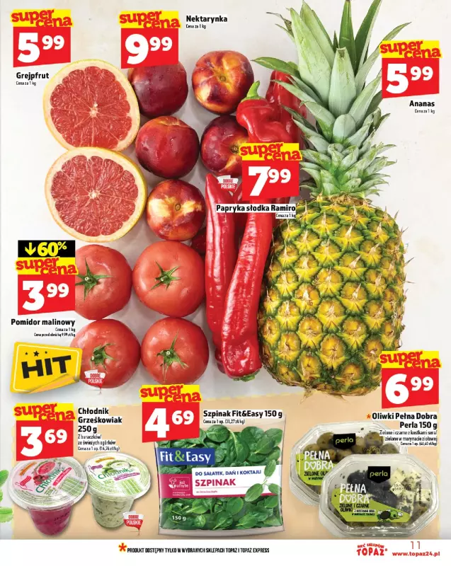 TOPAZ - gazetka promocyjna Gazetka od czwartku 07.08 do środy 13.08 - strona 11