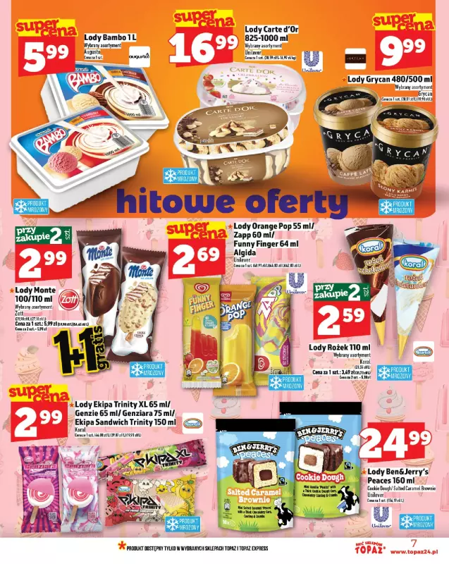 TOPAZ - gazetka promocyjna Gazetka od czwartku 07.08 do środy 13.08 - strona 7