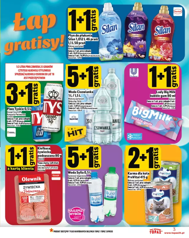 TOPAZ - gazetka promocyjna Gazetka od czwartku 21.08 do środy 27.08 - strona 3