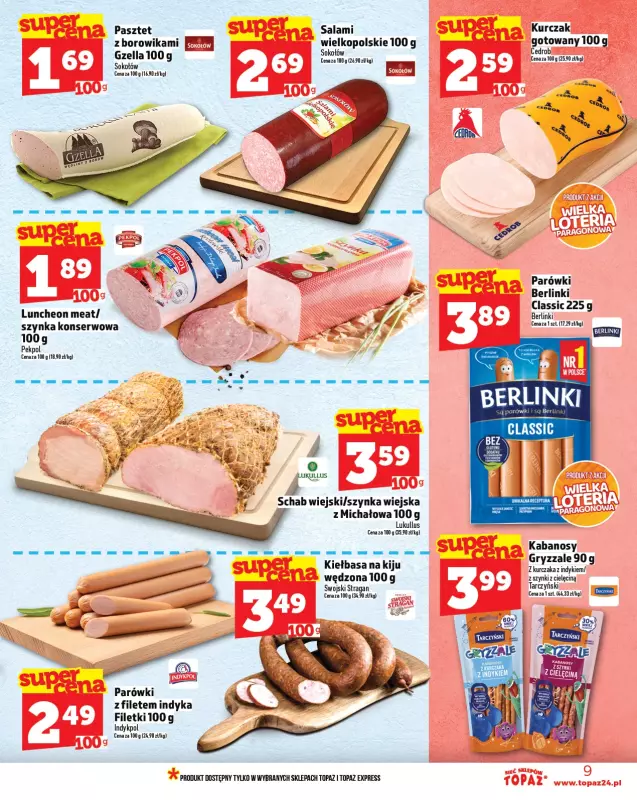 TOPAZ - gazetka promocyjna Gazetka od czwartku 21.08 do środy 27.08 - strona 9
